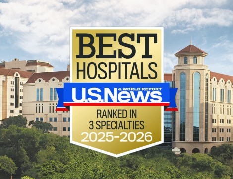 US News & World Report Best Hospitals badge superimposed over Memorial Hermann-Texas Medical Center