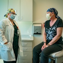 Karen Cole with Dr. Hook