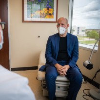 Troy Griffin with doctor