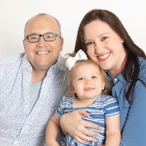 patient evan with family