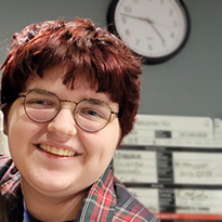 patient izzy smiling