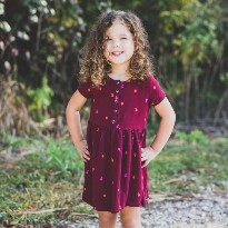 patient dottie posing at park