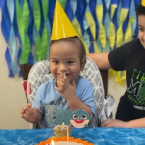 Matthew Alvarez at birthday party