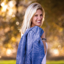 TIRR Memorial Hermann patient, Kristin Abello, looks back with a smile.