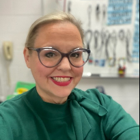 Rehabilitation Hospital-Katy patient, Michelle Marko, smiles for the camera after rehabilitation.