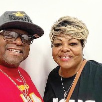 Lavern Smith, a Life Flight patient, smiles for the camera.