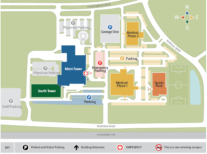 Cypress Campus Map