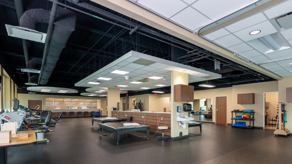Rehabilitation room at TIRR Memorial Hermann Outpatient Rehabilitation at Cypress Hospital