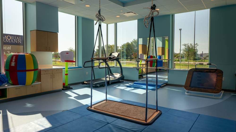TIRR Memorial Hermann Pediatric Outpatient room at Katy Hospital