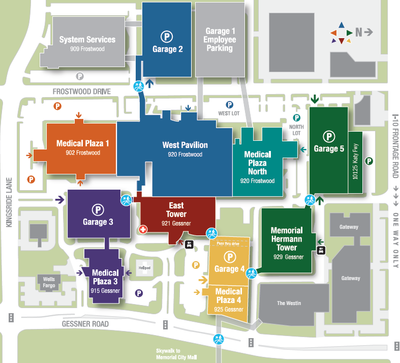 Campus map of Memorial City Medical Center