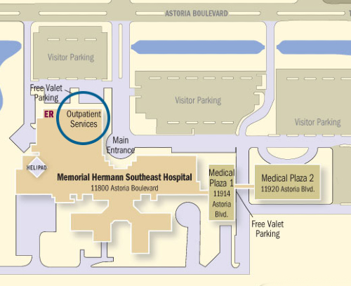 Southeast Hospital Campus Map Outpatient Services Entrance