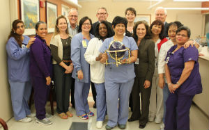 Southwest Hospital Connie Elizondo with award