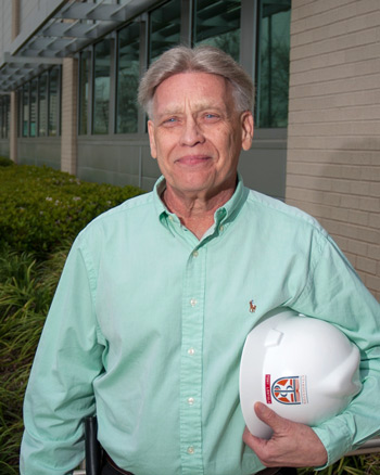 Tony Lentola Holding Hard Hat