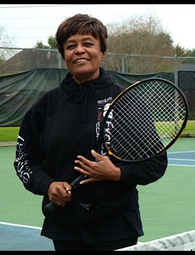 Venola Jolley Playing Tennis