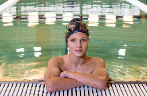 Brendan Diffley in the pool