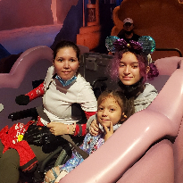 TIRR Memorial Hermann patient, Sandra Mora, enjoys a ride with her family.