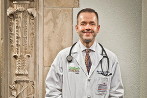 Doctor posing for a photo