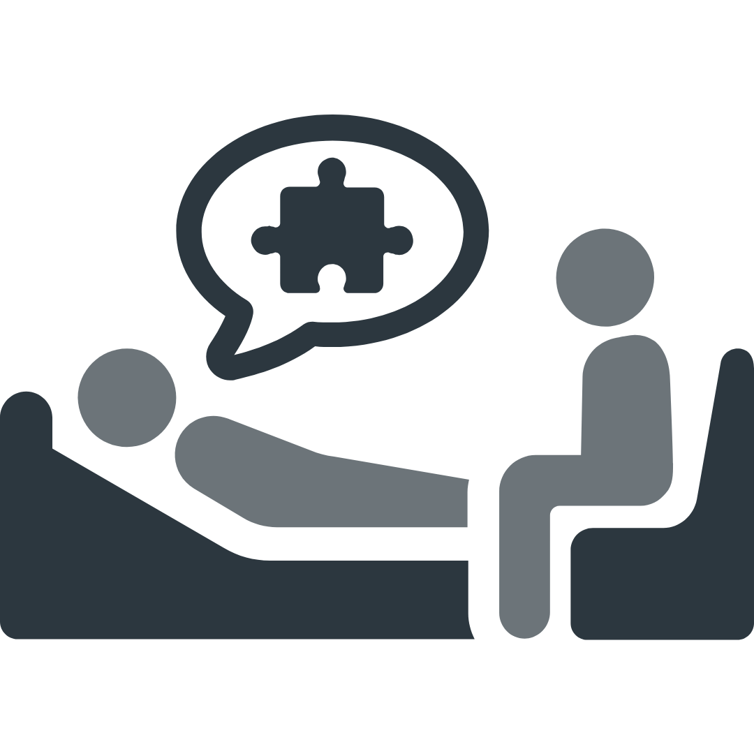 Patient and therapist talking