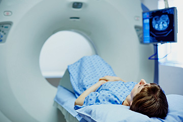 Patient in CT Scan