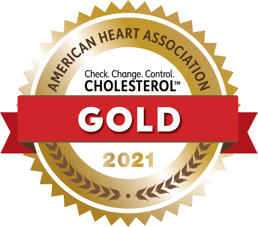 American Heart Association Check, Change, Control Cholesterol Gold Seal 2021