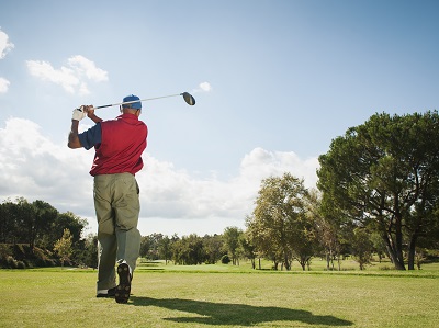Lower back pain in golfer