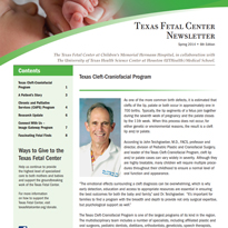 The Fetal Center Journal Spring 2014 Cover