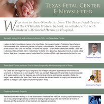 The Fetal Center Journal Spring 2012 Cover