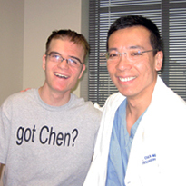 David Baker with Dr. Roc Chen