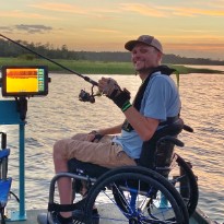 TIRR Memorial Hermann success story, Justin Gordy, is back to fishing.